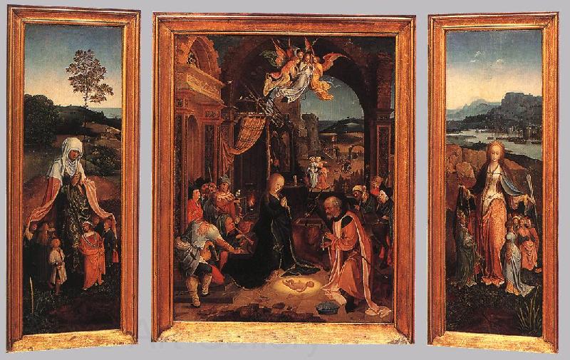 BEER, Jan de Triptych  hu255 Norge oil painting art